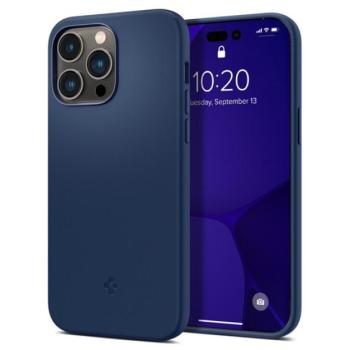 Spigen Silicone Fit Mag Apple iPhone 14 Pro Max tok, Navy Blue MagSafe, kék kép