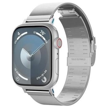 Spigen Sleek Link Apple Watch Ultra 2/1 (49mm) 10(46mm)/ 9/8/7 (45mm) / SE (2/1)/6/5/4 (44mm) / 3/2/1 (42mm) szíj, ezüst kép