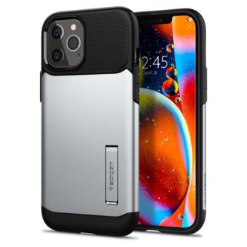 Spigen Slim Armor Apple iPhone 12 Pro Max tok, Satin Silver, ezüst kép