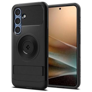 SPIGEN SLIM ARMOR MAG szilikon telefonvédő (műanyag hátlap, ütésállóság, légpárnás sarok, MagSafe) FEKETE Samsung Galaxy S25 Plus (SM-S936) kép