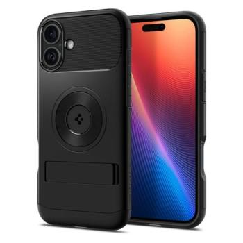 Spigen Slim Armor MagFit iPhone 16 tok, MagSafe, fekete ACS08227 kép
