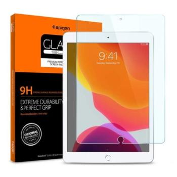 SPIGEN SLIM képernyővédő üveg (2.5D, extra karcálló, tokbarát, ultravékony, 0.2mm, 9H) ÁTLÁTSZÓ Apple IPAD 10.2 (2019), Apple IPAD 10.2 (2020), Apple IPAD 10.2 (2021) kép