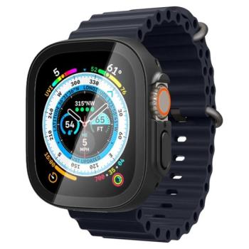 SPIGEN THIN FIT 360 műanyag óra keret (közepesen ütésálló, 360° védelem + edzett üveg) FEKETE Apple Watch Ultra 49mm kép