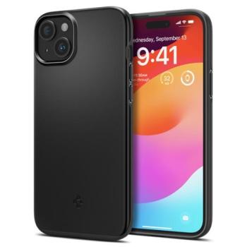 Spigen Thin Fit Apple iPhone 15 Plus tok, fekete kép