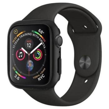 Spigen Thin Fit Apple Watch 4/5/6//7/SE 44/45 mm fekete védőtok az órára kép