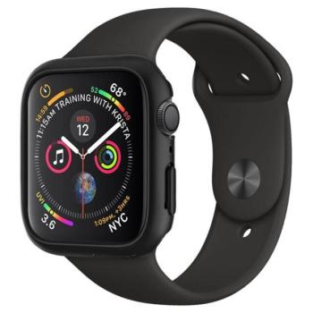 Spigen Thin Fit Apple Watch S4/S5/S6/SE 44mm Fekete tok kép