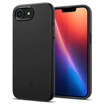 SPIGEN THIN FIT MAGSAFE műanyag telefonvédő (matt, ultravékony, kameravédő, MagSafe) FEKETE Apple iPhone 16e kép
