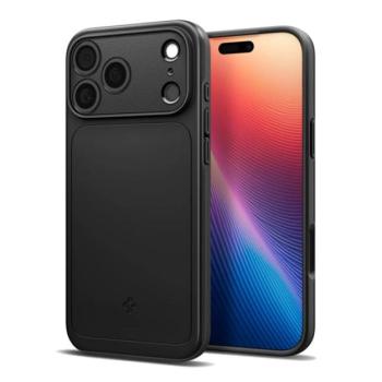 SPIGEN THIN FIT MAGSAFE műanyag telefonvédő (matt, ultravékony, kameravédő, MagSafe) FEKETE Apple iPhone 17 Pro kép