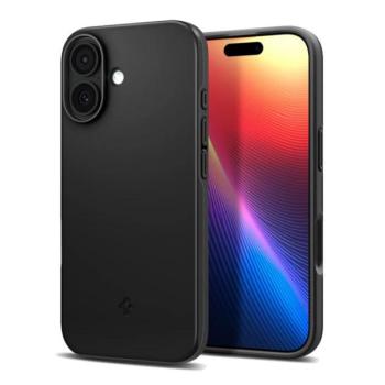 SPIGEN THIN FIT MAGSAFE műanyag telefonvédő (matt, ultravékony, kameravédő, MagSafe) FEKETE Apple iPhone 17 kép