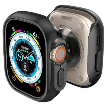 SPIGEN THIN FIT műanyag óra keret (közepesen ütésálló) FEKETE Apple Watch Ultra 49mm kép
