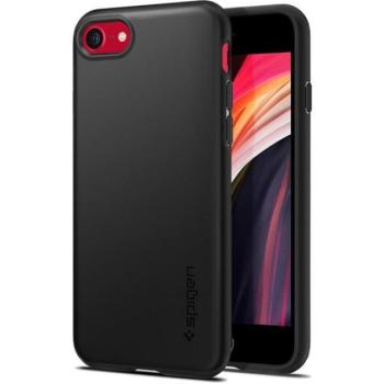 SPIGEN THIN FIT műanyag telefonvédő (matt, ultravékony, kamera védelem) FEKETE Apple iPhone 7 4.7, Apple iPhone 8 4.7, Apple iPhone SE 2 (2020), Apple iPhone SE 3 (2022) kép
