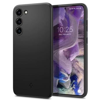 SPIGEN THIN FIT műanyag telefonvédő (matt, ultravékony, kamera védelem) FEKETE Samsung Galaxy S23 (SM-S911) kép