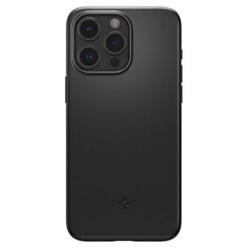 SPIGEN THIN FIT műanyag telefonvédő (matt, ultravékony, kameravédő) FEKETE Apple iPhone 15 Pro Max kép