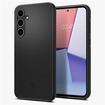 SPIGEN THIN FIT műanyag telefonvédő (matt, ultravékony, kameravédő) FEKETE Samsung Galaxy S23 FE (SM-S711) kép