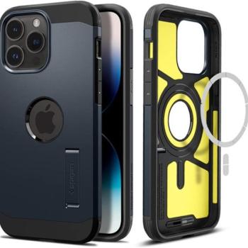 Spigen Tough Armor Mag Apple iPhone 14 Pro tok, Metal Slate, sötétkék MagSafe, sötétkék kép