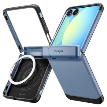 SPIGEN TOUGH ARMOR MAG műanyag telefonvédő (ütésállóság, kitámasztó, MagSafe) VILÁGOSKÉK Samsung Galaxy Z Flip7 (SM-F766) kép