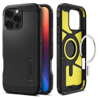 Spigen Tough Armor MagFit Apple iPhone 16 Pro Max tok, MagSafe, fekete kép