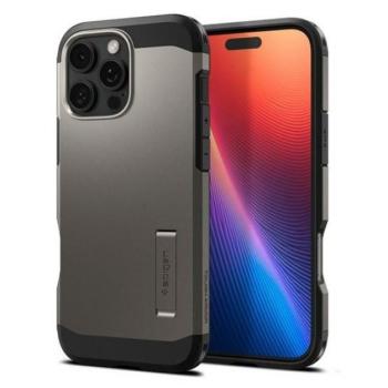 Spigen Tough Armor MagFit Apple iPhone 16 Pro tok, Gunmetal MagSafe, fekete kép