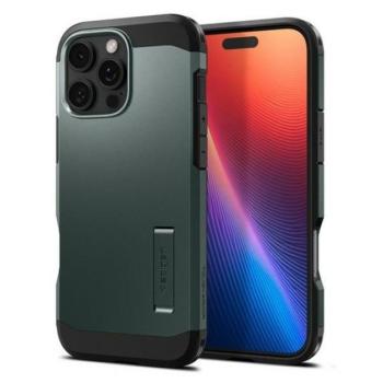 Spigen Tough Armor MagFit Apple iPhone 16 Pro tok, Tough Armor MagSafe, zöld kép