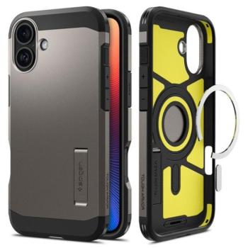 Spigen Tough Armor MagFit Apple iPhone 16 tok, Gunmetal MagSafe, fekete kép