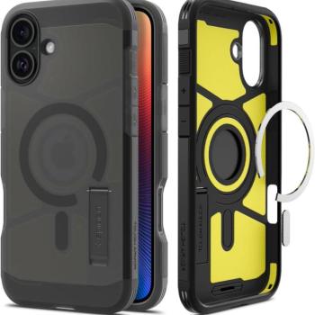 Spigen Tough Armor MagFit Apple iPhone 16 tok, MagSafe, Frost Black, fekete kép