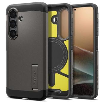 Spigen Tough Armor MagFit Samsung Galaxy S26 tok, MagSafe, Gunmetal, szürke kép