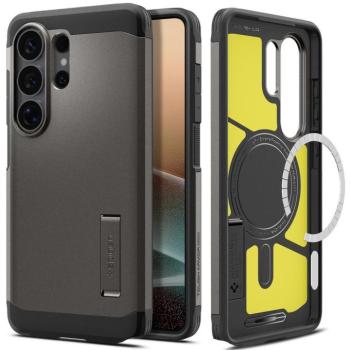 Spigen Tough Armor MagFit Samsung Galaxy S26 Ultra tok, MagSafe, Gunmetal, sötétszürke kép