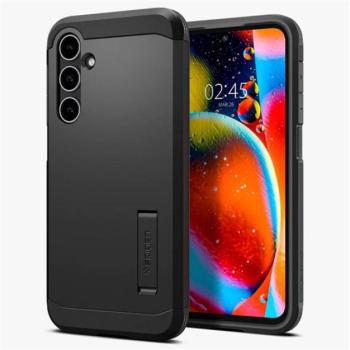SPIGEN TOUGH ARMOR műanyag telefonvédő (szilikon keret, közepesen ütésálló, kitámasztó) FEKETE Samsung Galaxy S23 FE (SM-S711) kép