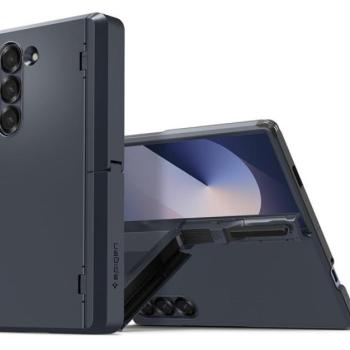 Spigen Tough Armor Pro tok, Samsung Galaxy Fold (2024) tok, Metal Slate, sötétkék kép