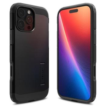 Spigen Tough Armor T MagFit Apple iPhone 16 Pro Max tok, Magsafe tok, fekete kép