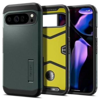 Spigen Tough Armor tok Google Pixel 9 Pro XL - sötétzöld kép