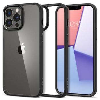 Spigen Ultra Hybrid Apple iPhone 13 Pro Max tok, Matte Black, fekete kép