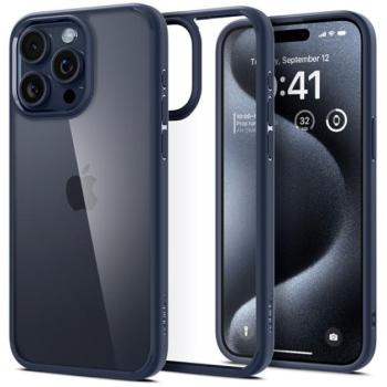 Spigen Ultra Hybrid Apple iPhone 15 Pro Max tok, Navy, sötétkék kép