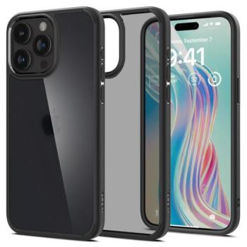 Spigen Ultra Hybrid Apple iPhone 15 Pro tok, Matte Black, fekete kép
