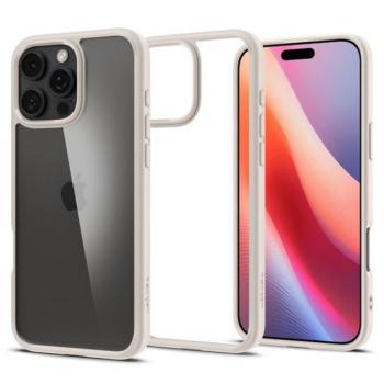 Spigen Ultra Hybrid Apple iPhone 16 Pro tok, Natural Titanium, átlátszó-bézs kép