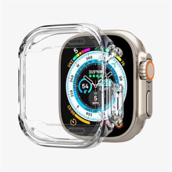 Spigen Ultra Hybrid Apple Watch UItra 2/1 (49mm) Crystal Clear tok, átlátszó kép