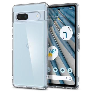 Spigen Ultra Hybrid Google Pixel 7a tok, Crystal Clear, átlátszó kép