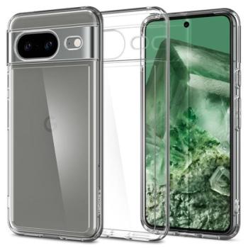Spigen Ultra Hybrid Google Pixel 8 tok, Crystal Clear, átlátszó kép