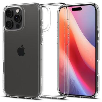 Spigen Ultra Hybrid iPhone 16 Pro Max tok, Crystal Clear, átlátszó ACS07992 kép