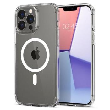 SPIGEN ULTRA HYBRID MAG műanyag telefonvédő (közepesen ütésálló, légpárnás keret, Magsafe kompatibilis) FEHÉR Apple iPhone 13 Pro Max kép