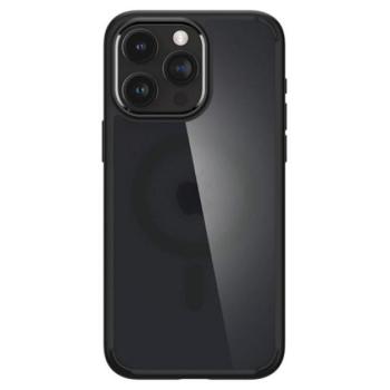 SPIGEN ULTRA HYBRID MAG műanyag telefonvédő (közepesen ütésálló, légpárnás keret, Magsafe kompatibilis) FEKETE Apple iPhone 15 Pro kép