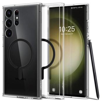 SPIGEN ULTRA HYBRID MAG műanyag telefonvédő (közepesen ütésálló, légpárnás keret, Magsafe kompatibilis) FEKETE kép