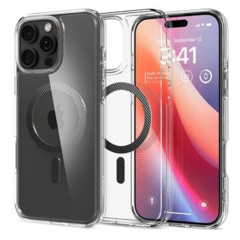 SPIGEN ULTRA HYBRID MAG műanyag telefonvédő (ütésállóság, légpárnás keret, karbon minta, MagSafe) ÁTLÁTSZÓ Apple iPhone 16 Pro Max kép