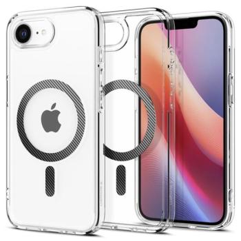 SPIGEN ULTRA HYBRID MAG műanyag telefonvédő (ütésállóság, légpárnás keret, karbon minta, MagSafe) ÁTLÁTSZÓ Apple iPhone 16e kép
