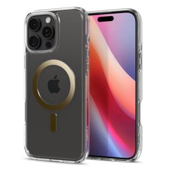 SPIGEN ULTRA HYBRID MAG műanyag telefonvédő (ütésállóság, légpárnás keret, MagSafe) ARANY Apple iPhone 16 kép