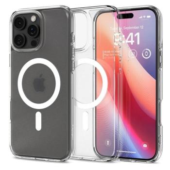 SPIGEN ULTRA HYBRID MAG műanyag telefonvédő (ütésállóság, légpárnás keret, MagSafe) ÁTLÁTSZÓ Apple iPhone 16 Pro kép