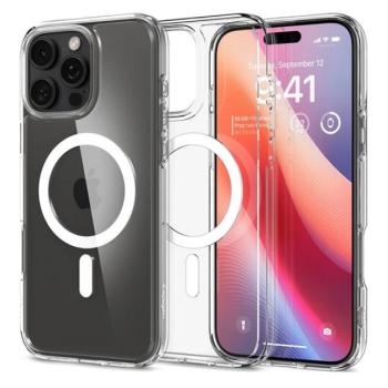 SPIGEN ULTRA HYBRID MAG műanyag telefonvédő (ütésállóság, légpárnás keret, MagSafe) FEHÉR Apple iPhone 16 Pro 5G kép