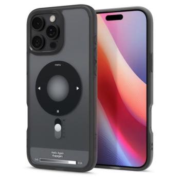 SPIGEN ULTRA HYBRID MAG műanyag telefonvédő (ütésállóság, légpárnás keret, MagSafe) FEKETE Apple iPhone 16 Pro 5G kép