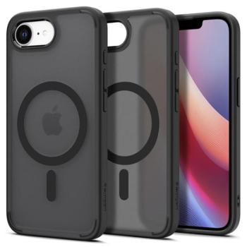SPIGEN ULTRA HYBRID MAG műanyag telefonvédő (ütésállóság, légpárnás keret, MagSafe) FEKETE Apple iPhone 16e kép