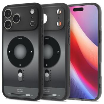 SPIGEN ULTRA HYBRID MAG műanyag telefonvédő (ütésállóság, légpárnás keret, MagSafe) FEKETE Apple iPhone 17 Pro kép